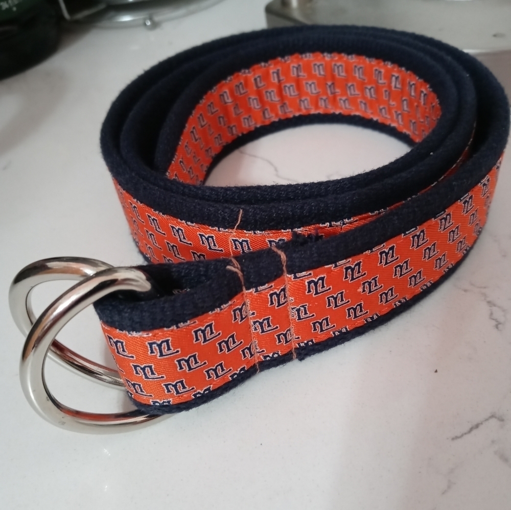 Vineyard Vines Mountain Lakes Educational Foundation 100% Cotton Canvas Belt